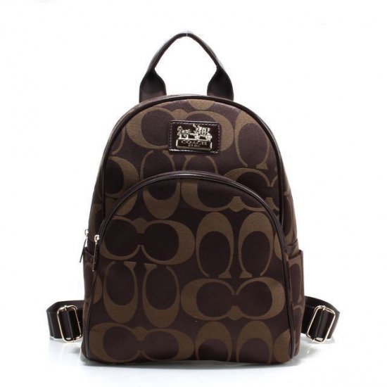 Coach Logo Monogram Small Coffee Backpacks FCG | Coach Outlet Canada - Click Image to Close